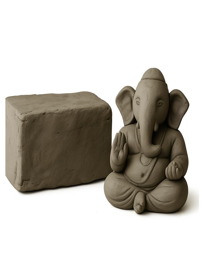 TUSAN 2Kg Air Dry Clay for Craft - Terracotta Clay for Art & Craft, Modelling and Sculptingt Projects, Air Dry Clay for Kids & Professional Artists, Natural Eco Friendly Filtered Chikni Mitti - Image 1